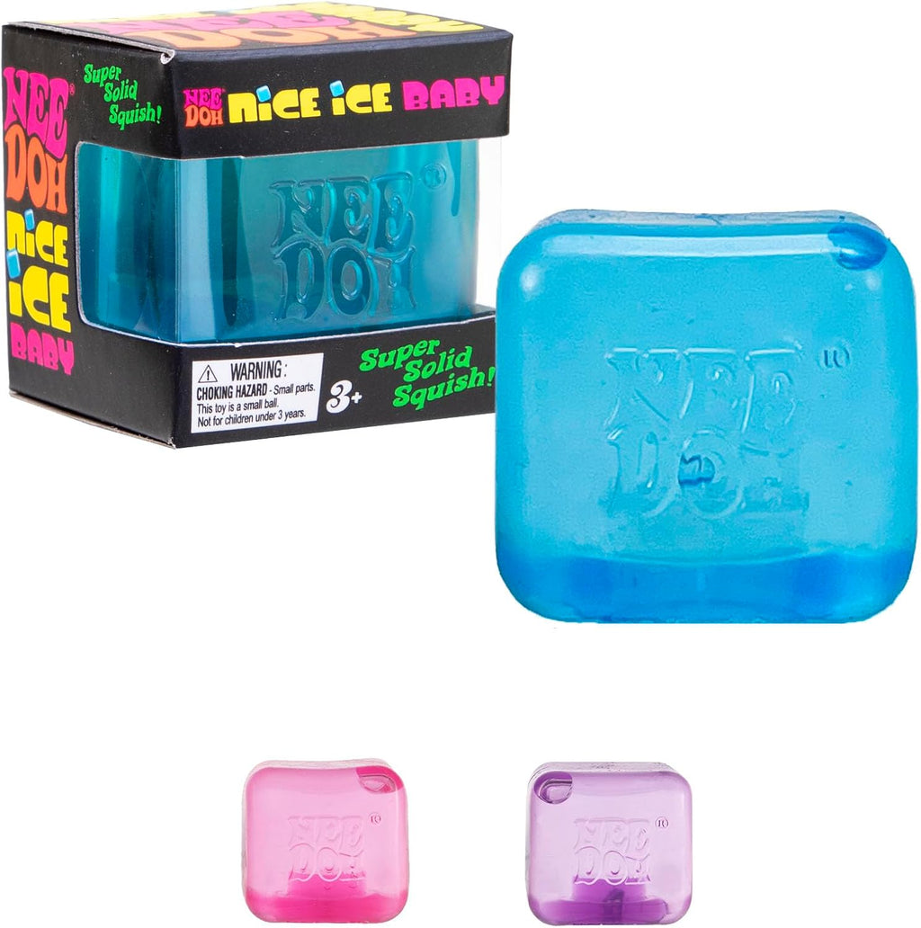 Schylling NeeDoh Nice Ice Baby - Sensory Squeeze Toy - Super Solid Squish - 1.25" Wide